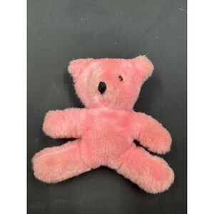 Vintage 1984 Miniature‎ Pink Teddy Bear came With Barbie Dreamtime B5